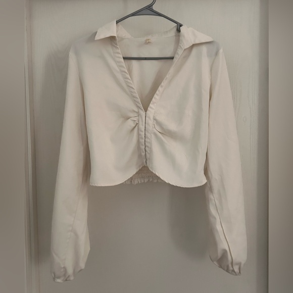 New Made USA Tops - New Made USA | Cream Women's Top | Size Large
